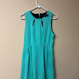 Cynthia Rowley Aqua Sleeveless Midi Dress